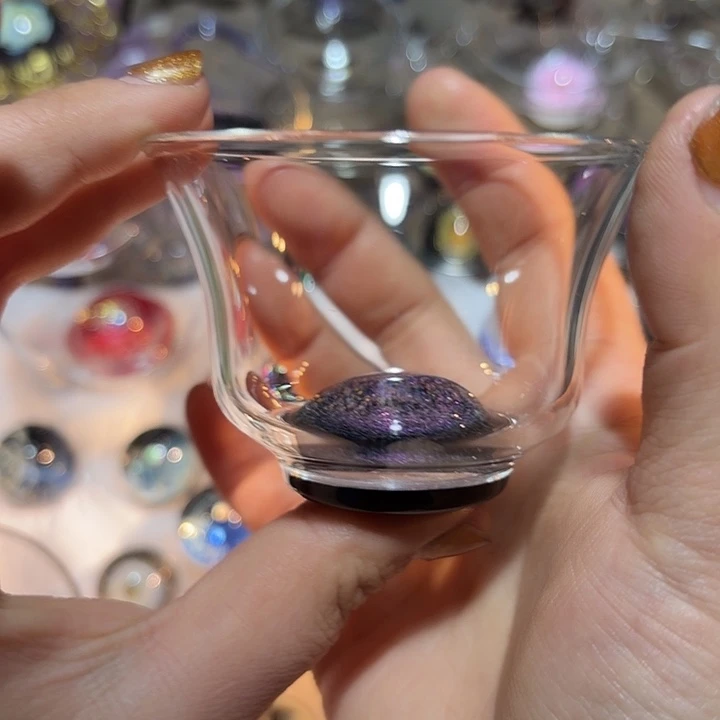 玻璃茶器清杯紫星空