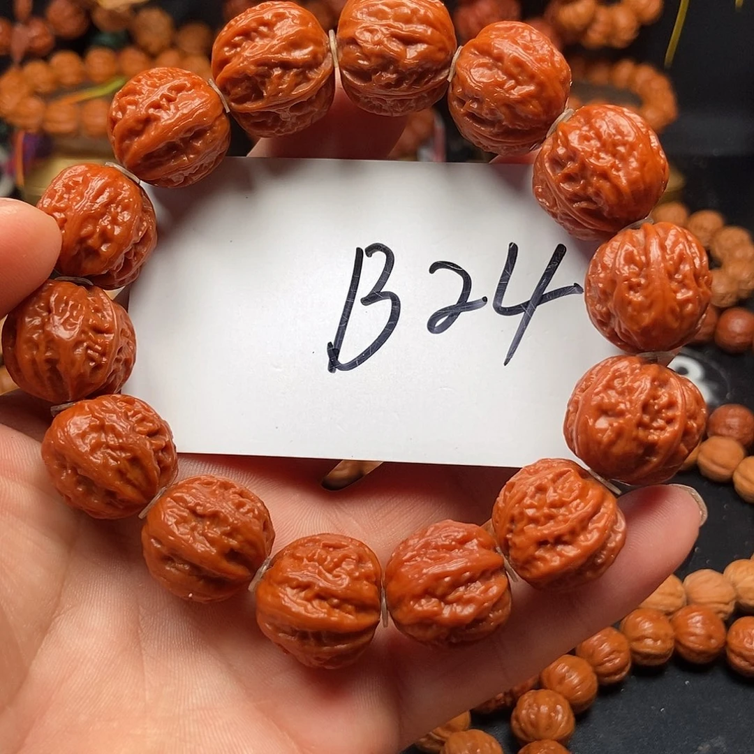 手串文玩核桃八棱粗筋20