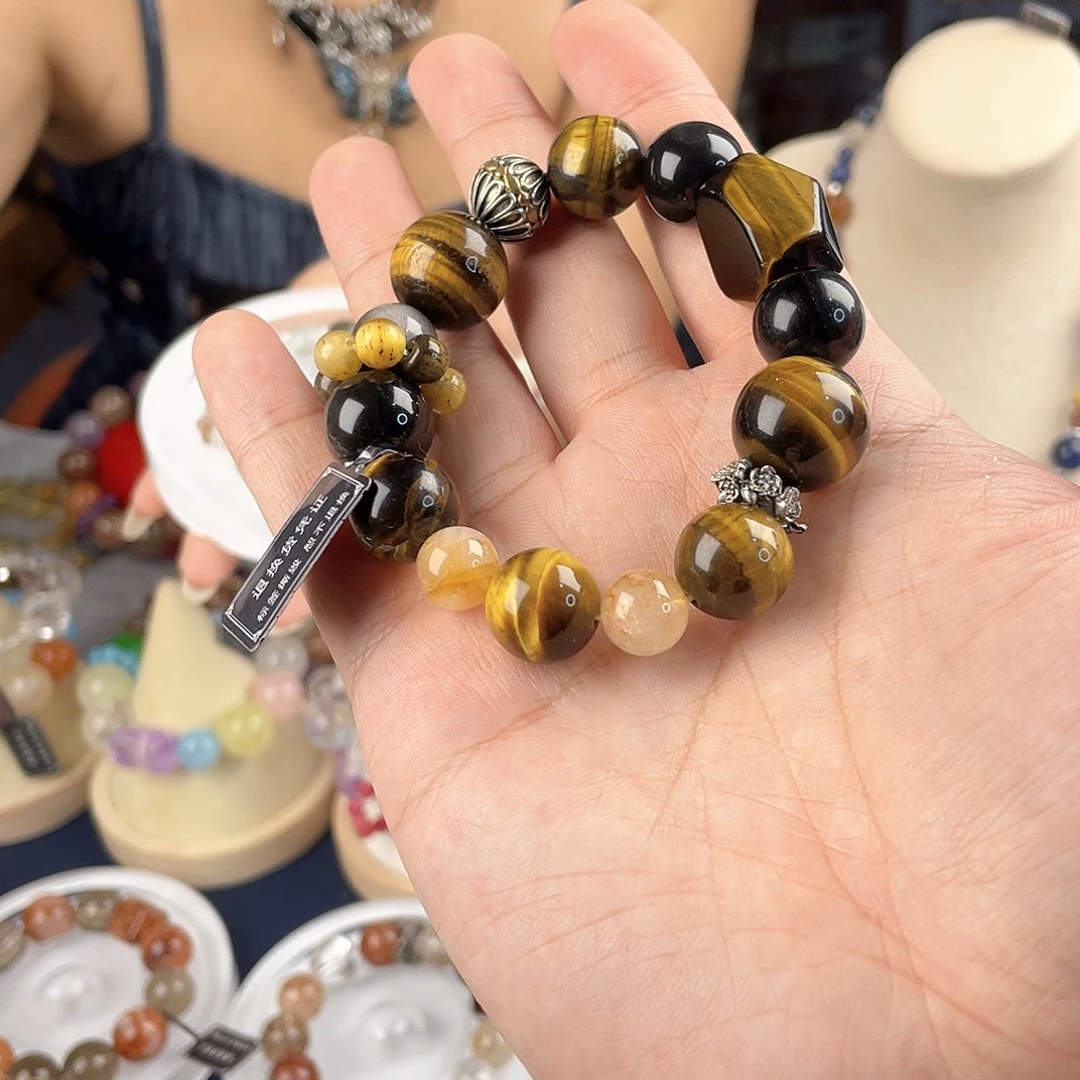 银S925镀金镶嵌手链水晶