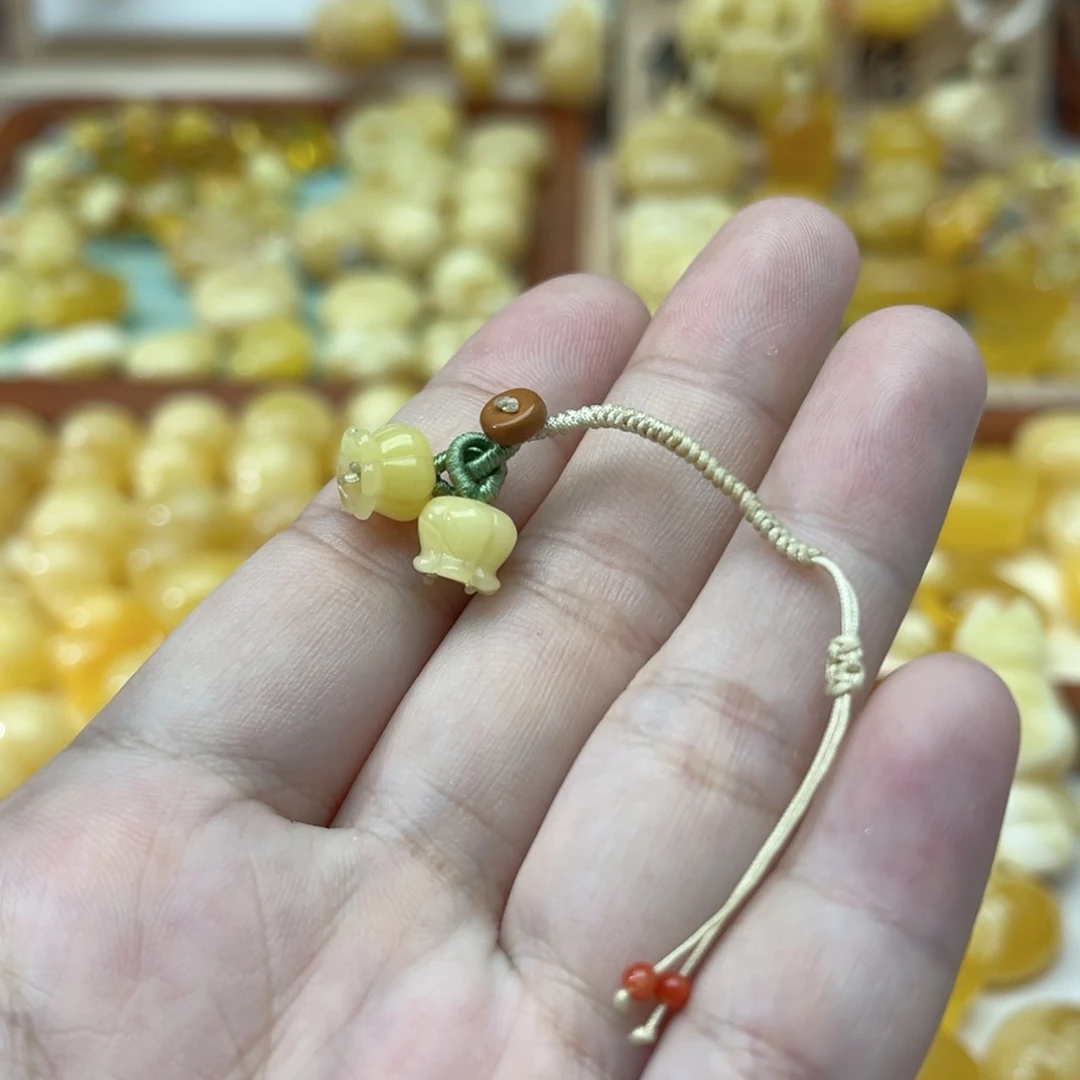 未镶嵌琥珀裸石微花粉