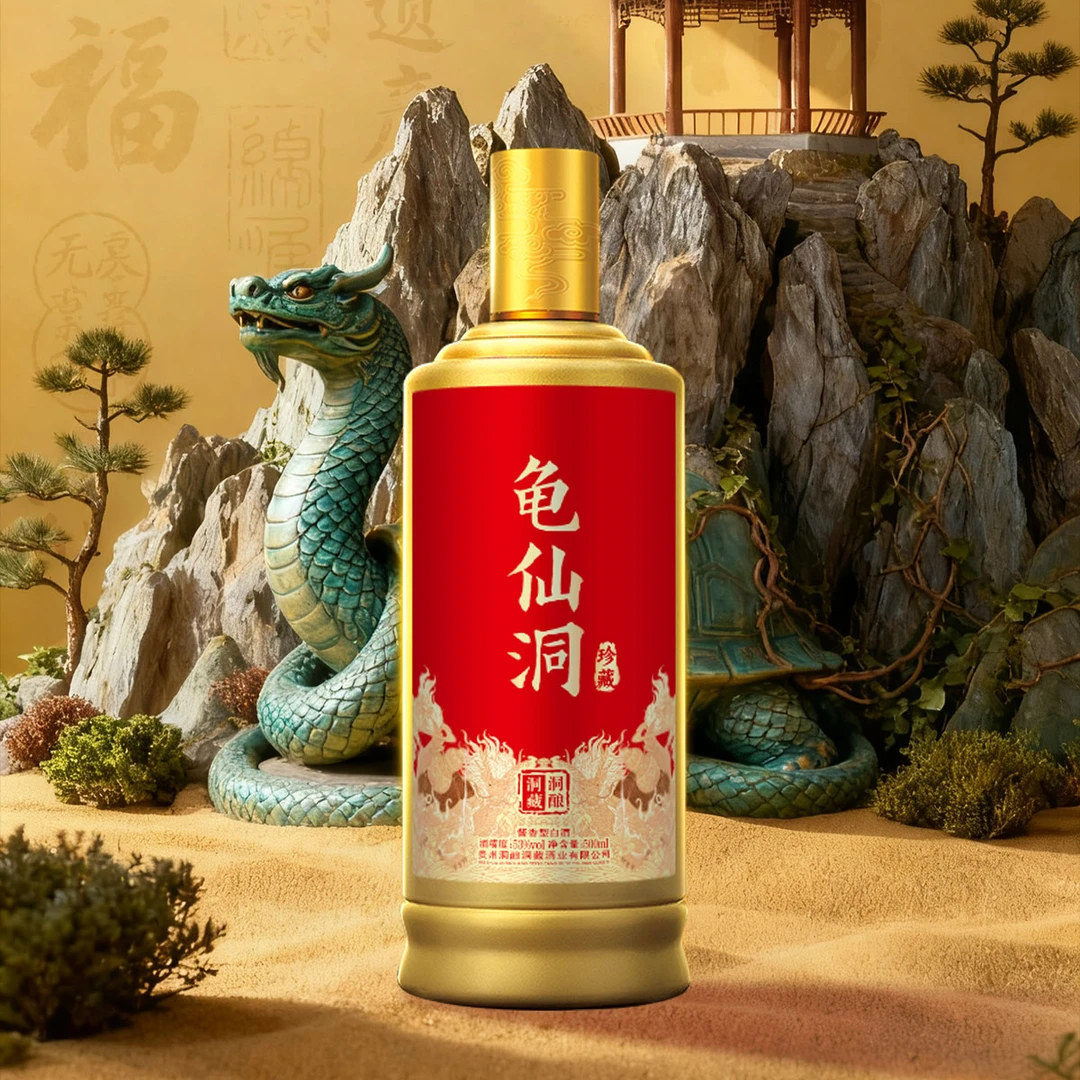 龟仙洞龟仙洞珍藏酒 白酒 纯粮酿造 非遗工艺 洞酿53%Vol500ml