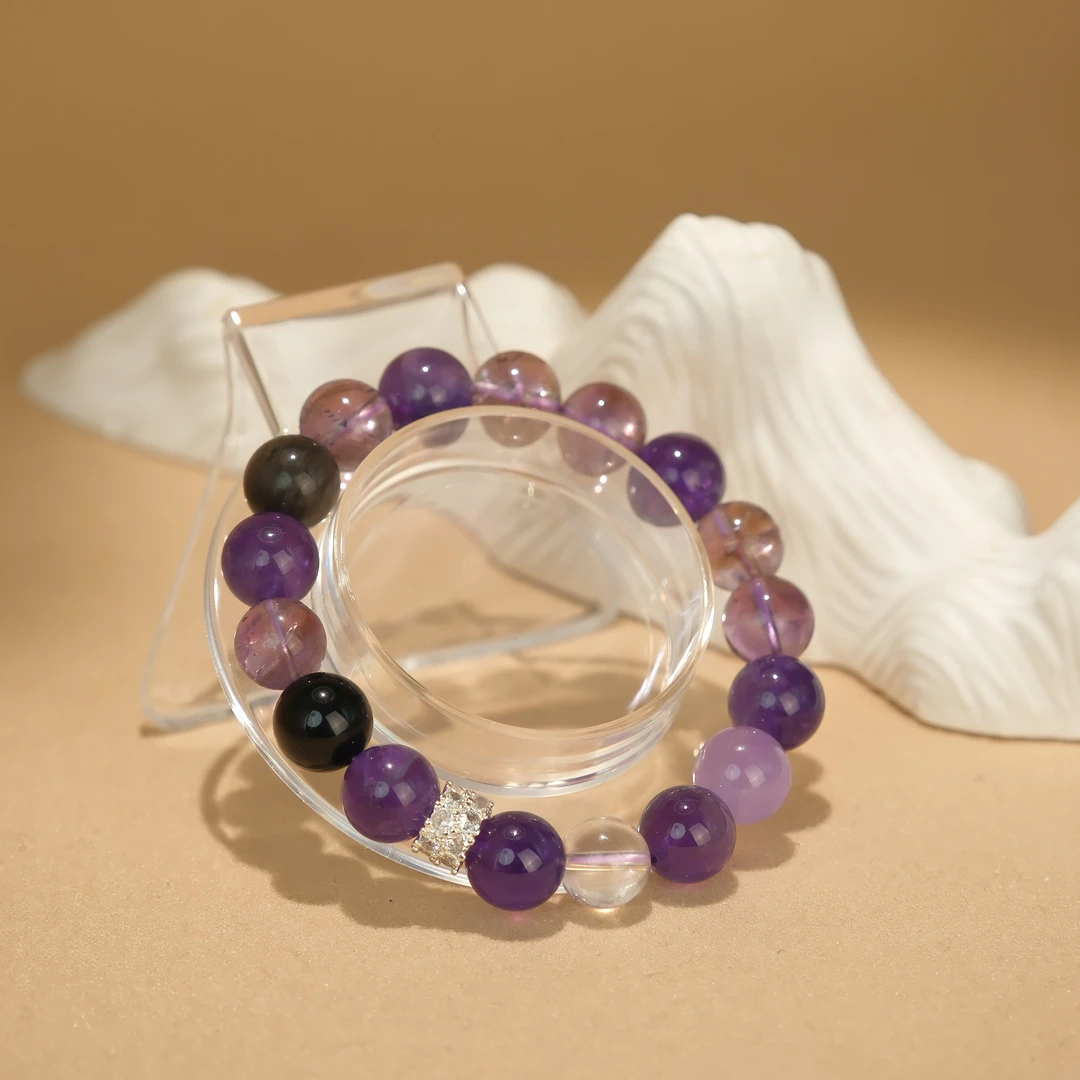 【泓钰珠宝×九紫时代】上岸学业智慧天然水晶男女手串手链3006