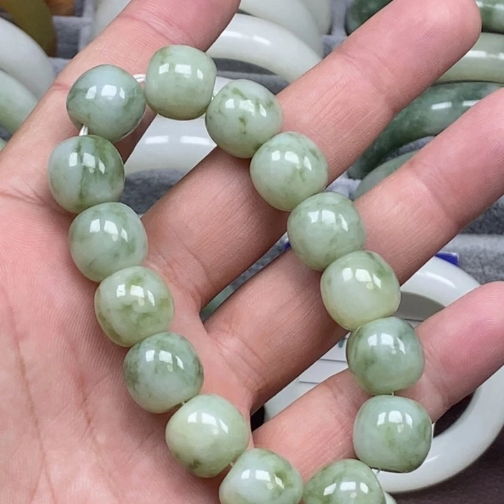 蛇纹石玉未镶嵌手链