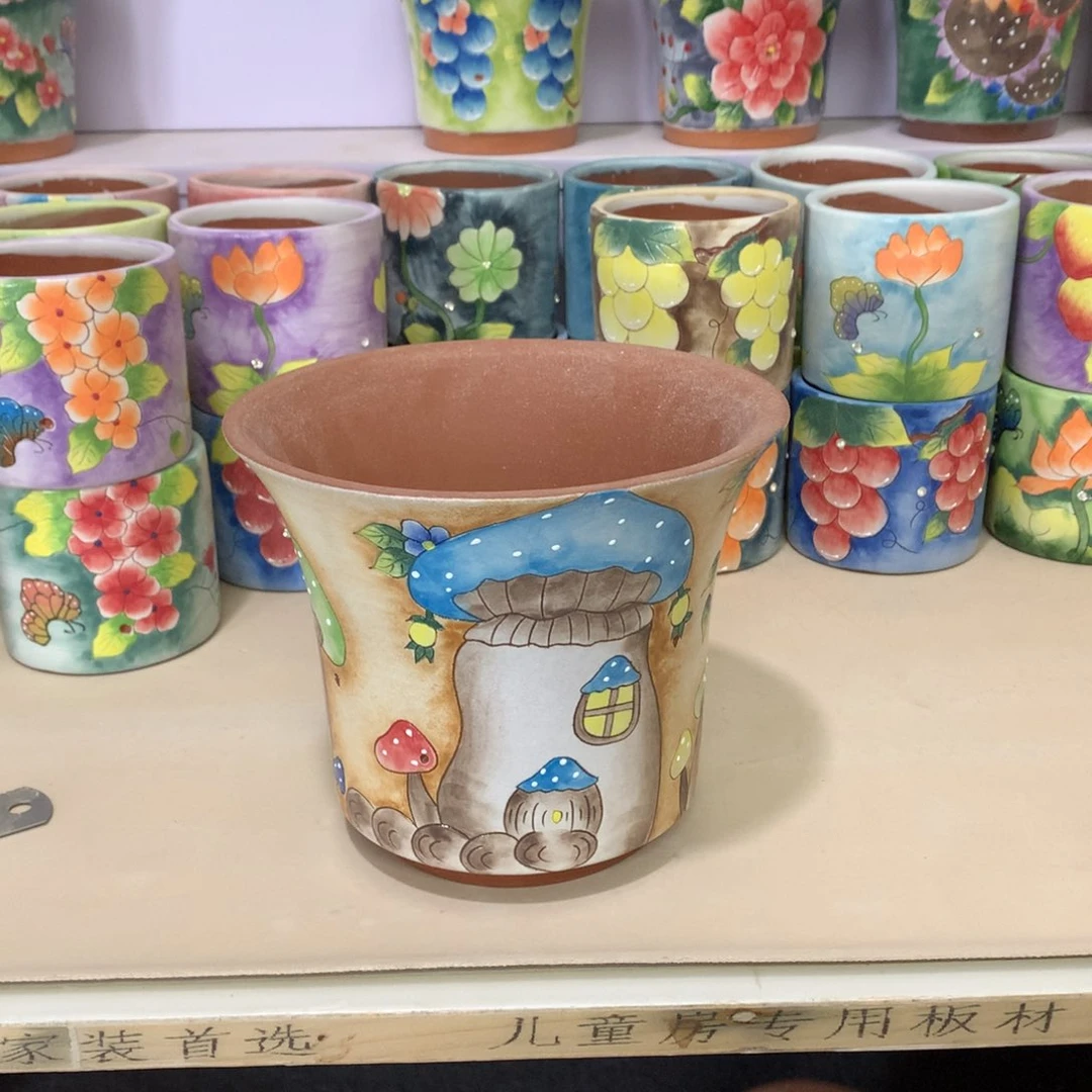 福利正品红陶花盆