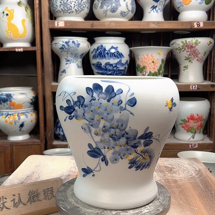 陶鱼尾兰兰紫藤 陶瓷陶瓷陶瓷