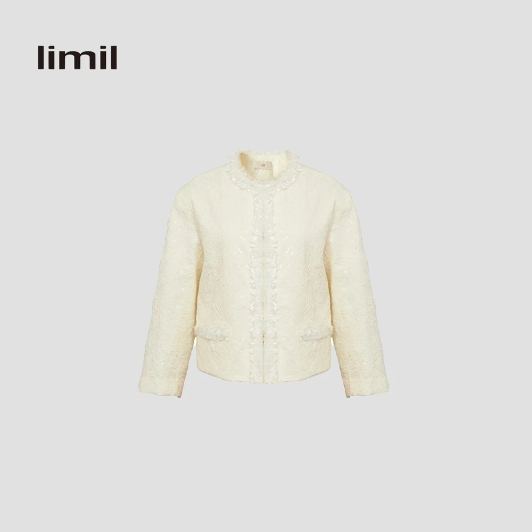 【高定秀场款】高级感特殊工艺珠片纯色小香外套 9400153