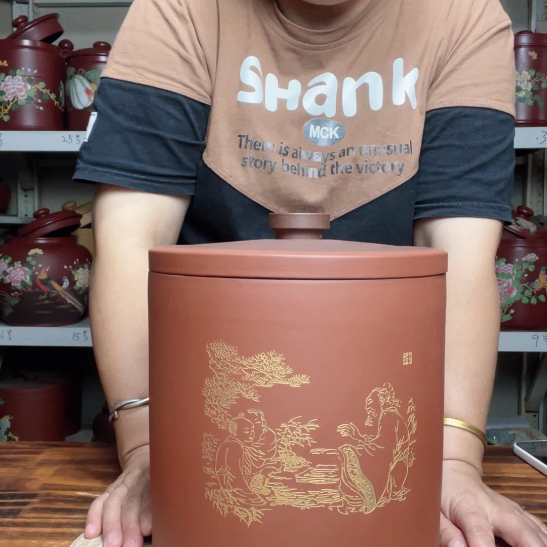紫砂茶叶罐今天晚上