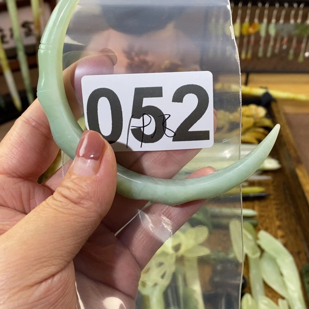 蛇纹石玉玉簪合金欣*