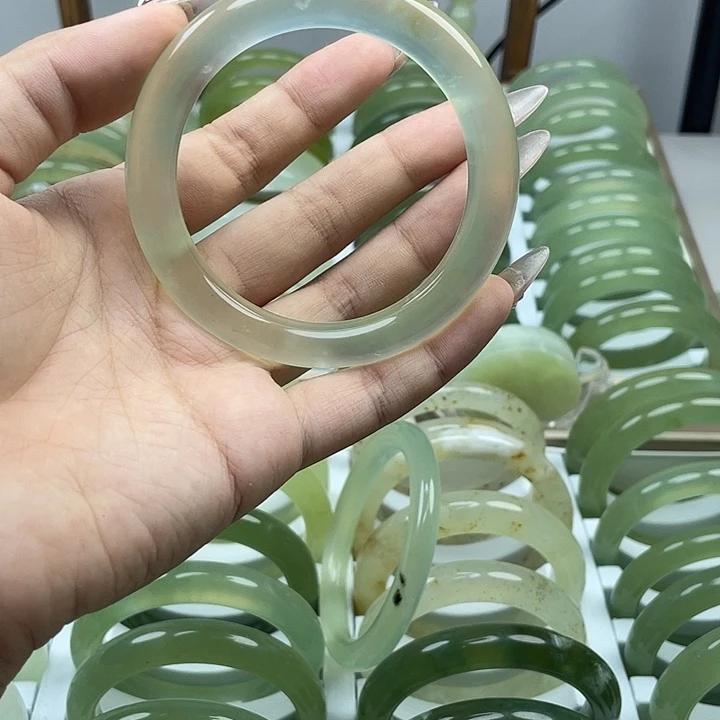 怪***甜蛇纹石玉合金手镯