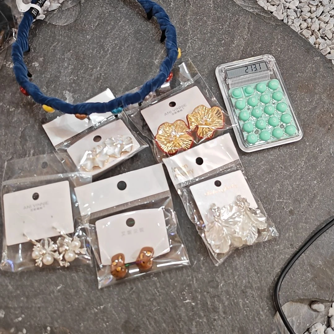 醋酸（人造纤维）铁合金果汁耳饰5发箍1