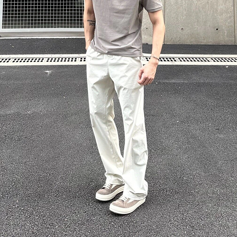 美式机能速干直筒裤男款夏季薄款户外裤脚拉链裤子潮牌男士休闲裤