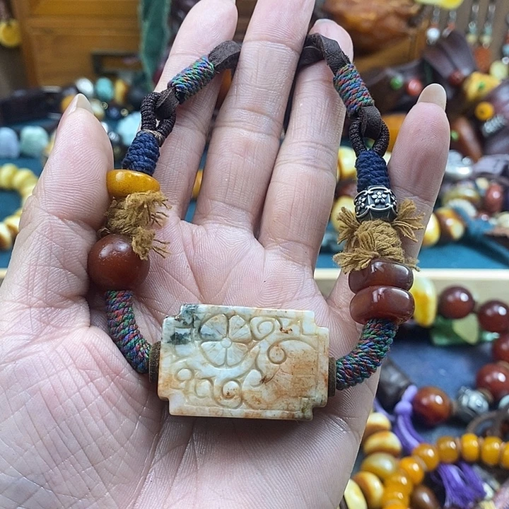 翡翠未镶嵌项链项链