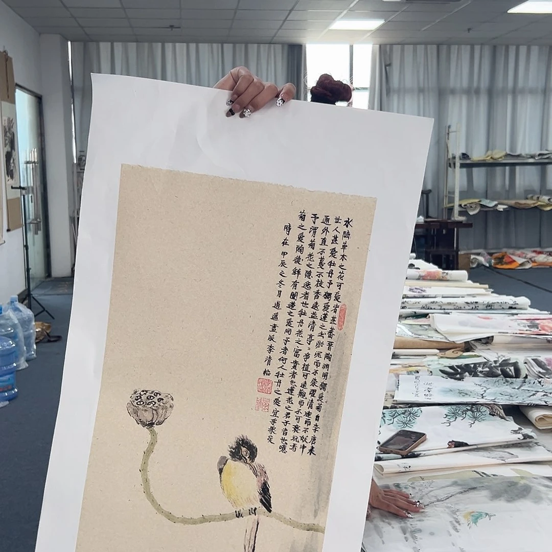 国画国画作品纯手工绘制