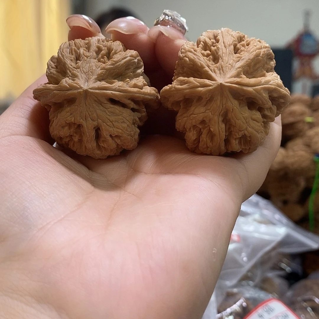 把件文玩核桃41大粗筋有黄尖