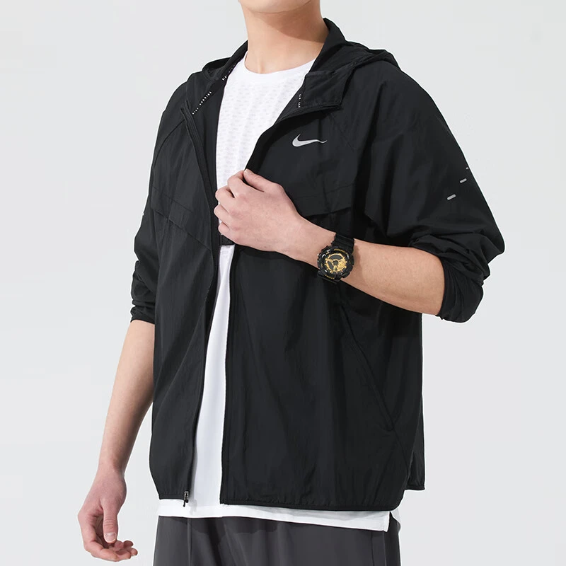 NIKE/耐克外套男装25秋季新款跑步健身运动服连帽休闲透气夹克