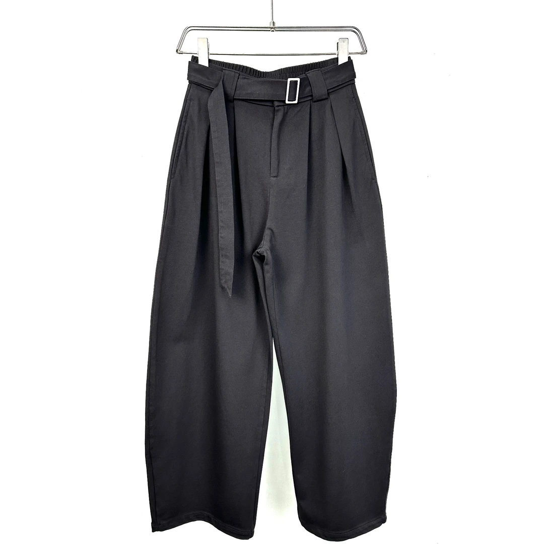 【冷目先生】  高货 春夏弯刀阔腿针织卫裤  MS9023