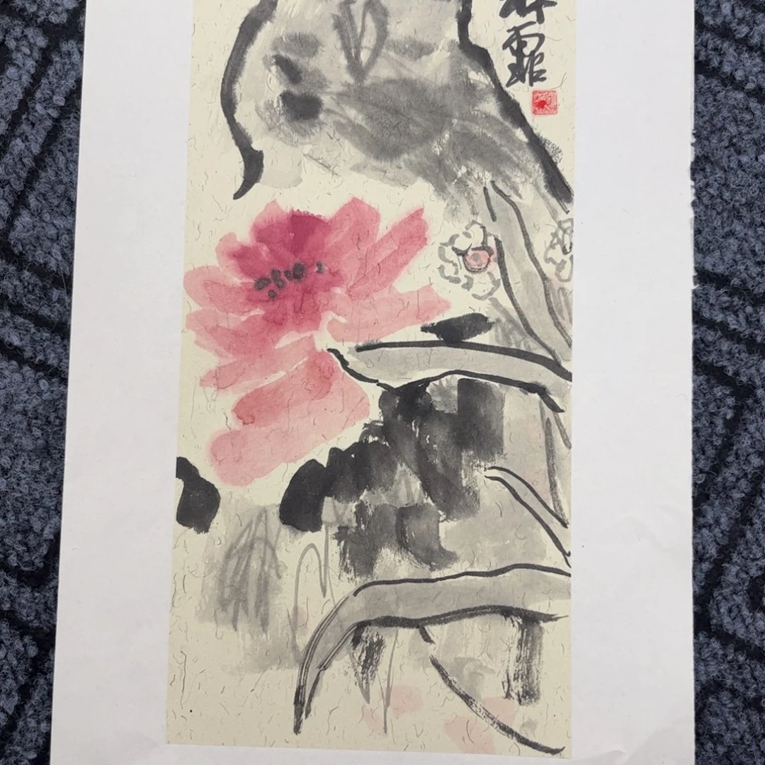 国画小品花鸟作品