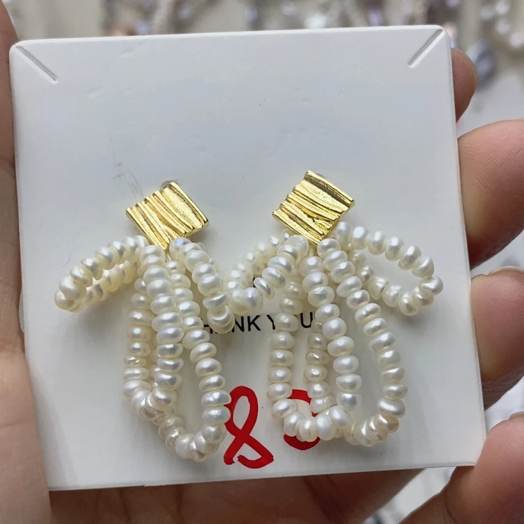 淡水珍珠耳饰未镶嵌