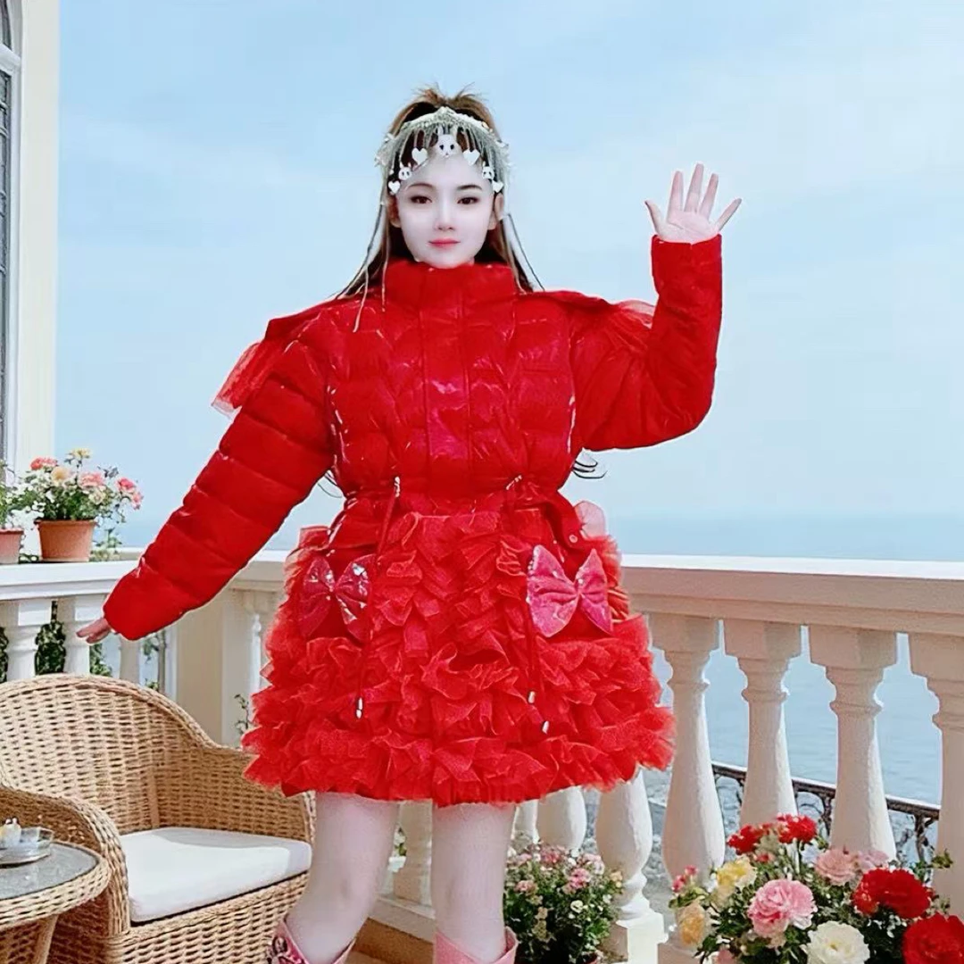 【面条仙仙】3833#冬季新款时尚收腰免洗棉服外套