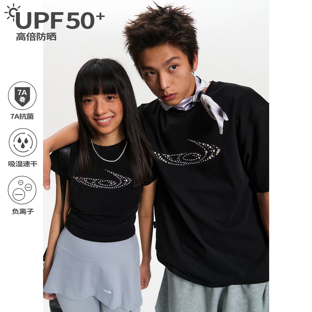[青]江南先生NewJNXS美式吸湿速干7A抗菌铆钉情侣短袖T恤JN52Z06