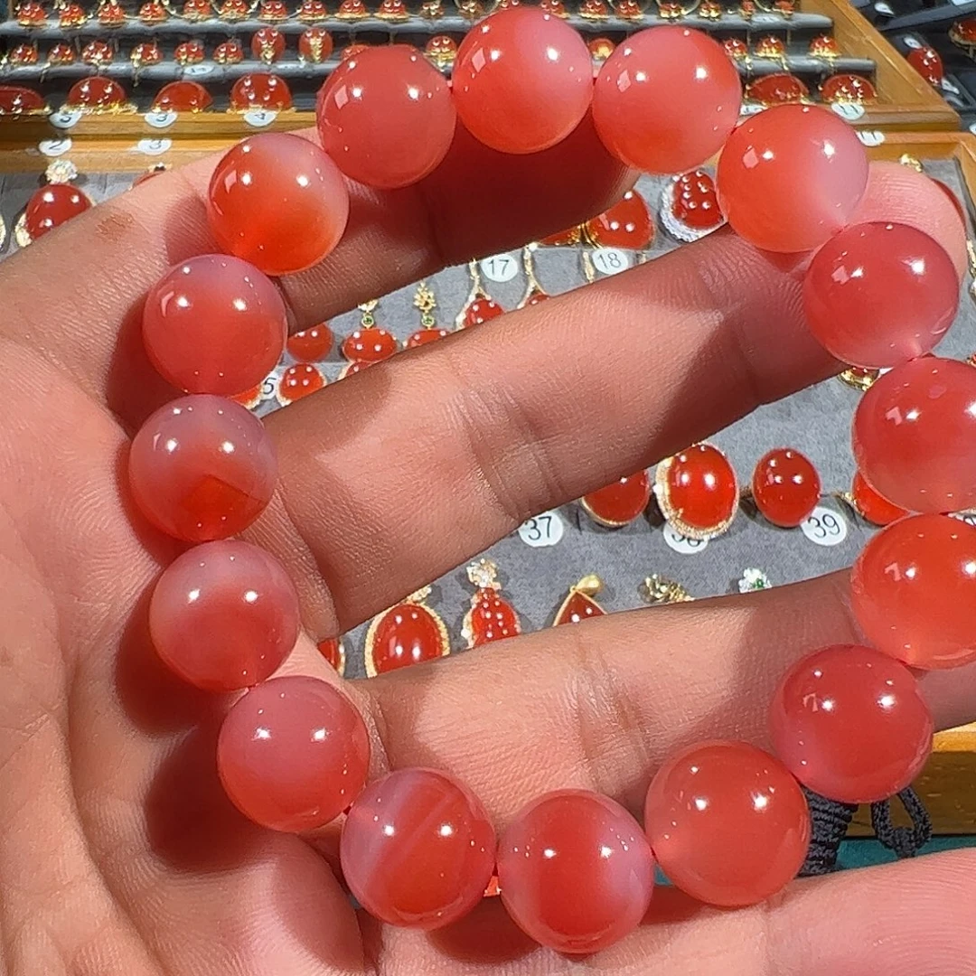 南红玛瑙未镶嵌手链