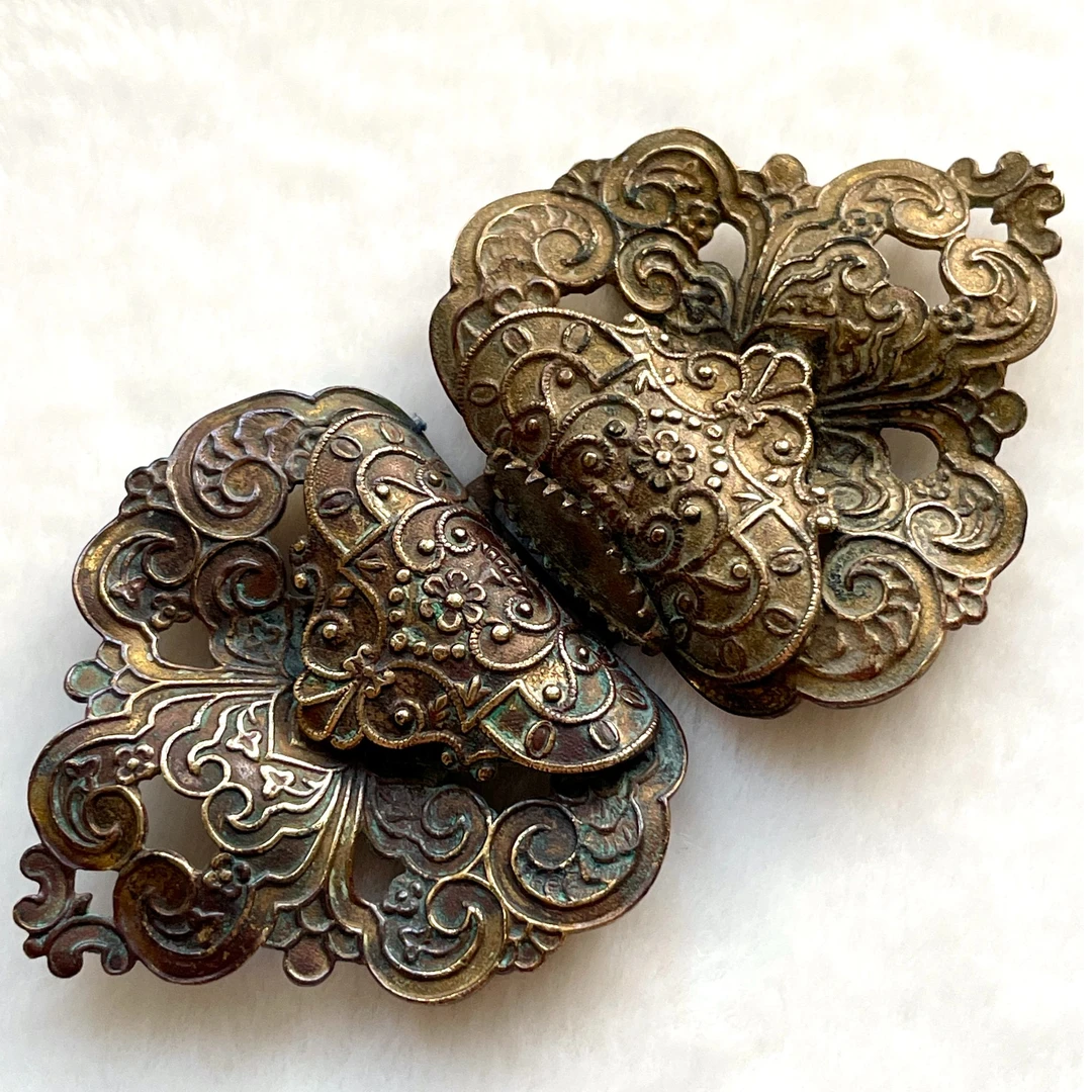 复古黄铜腰带扣中古vintage