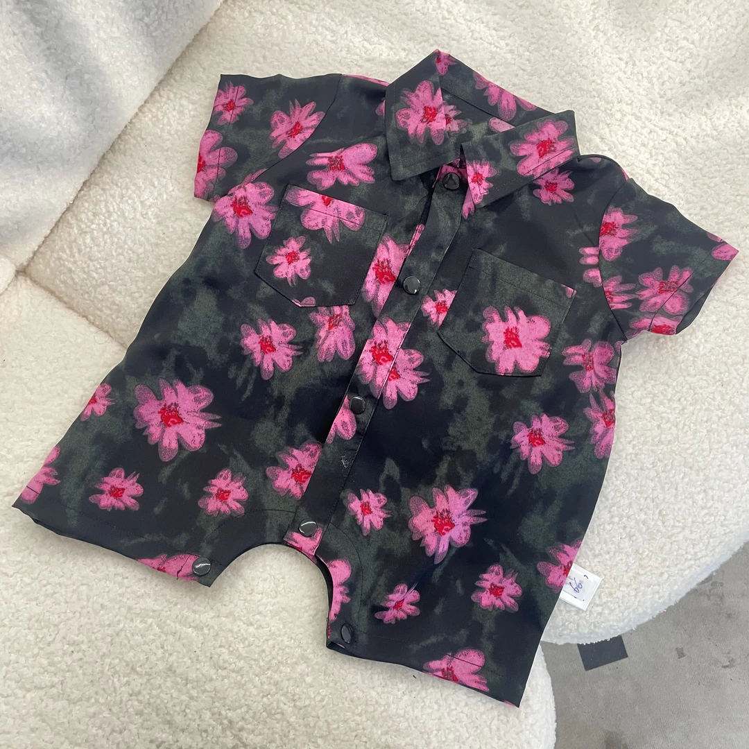 【奈欧专属】桃花朵朵开婴儿宝宝夏季A类爬服95120