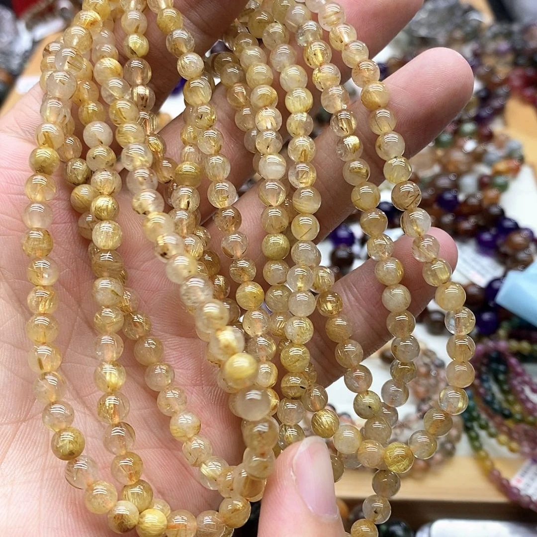 水晶手链未镶嵌多样性发货发一条