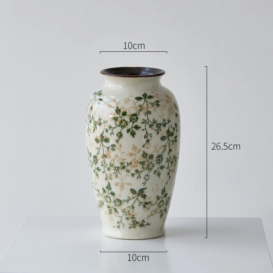 繁花聚宝盆(大号-26A)可水培 大号陶瓷花瓶水养插花器客厅新中式