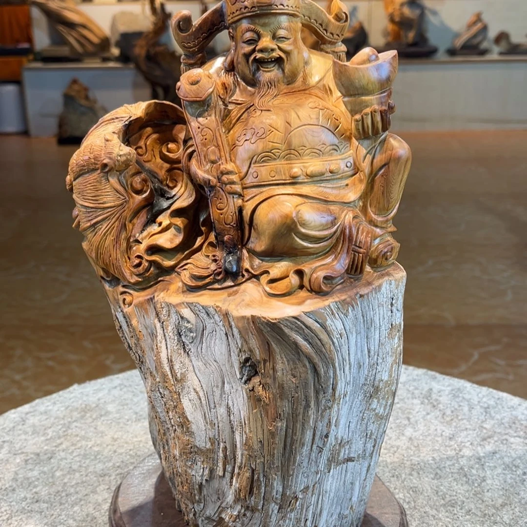 柏木（崖柏）用****9根雕摆件工艺品