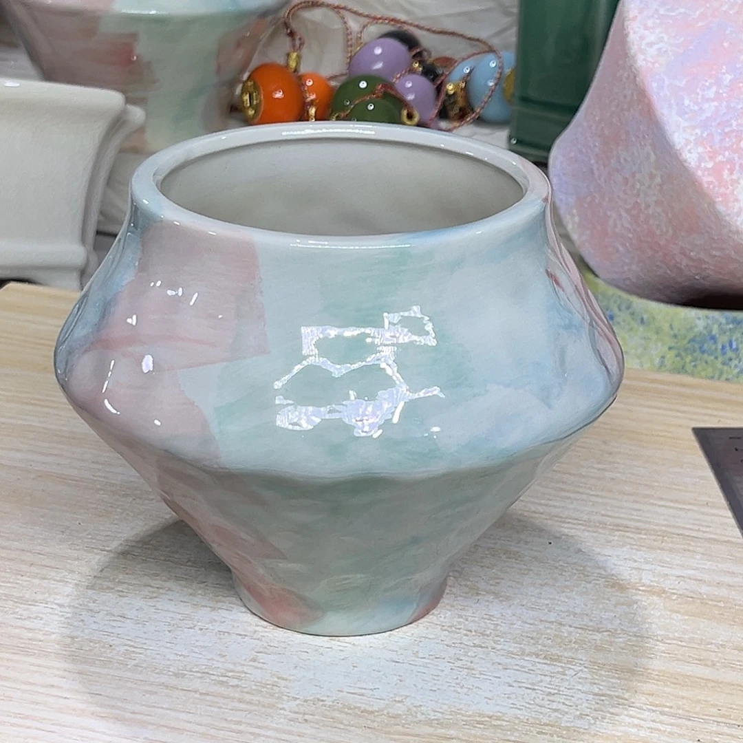 陶瓷绿植多肉微瑕花盆外口径：11*14