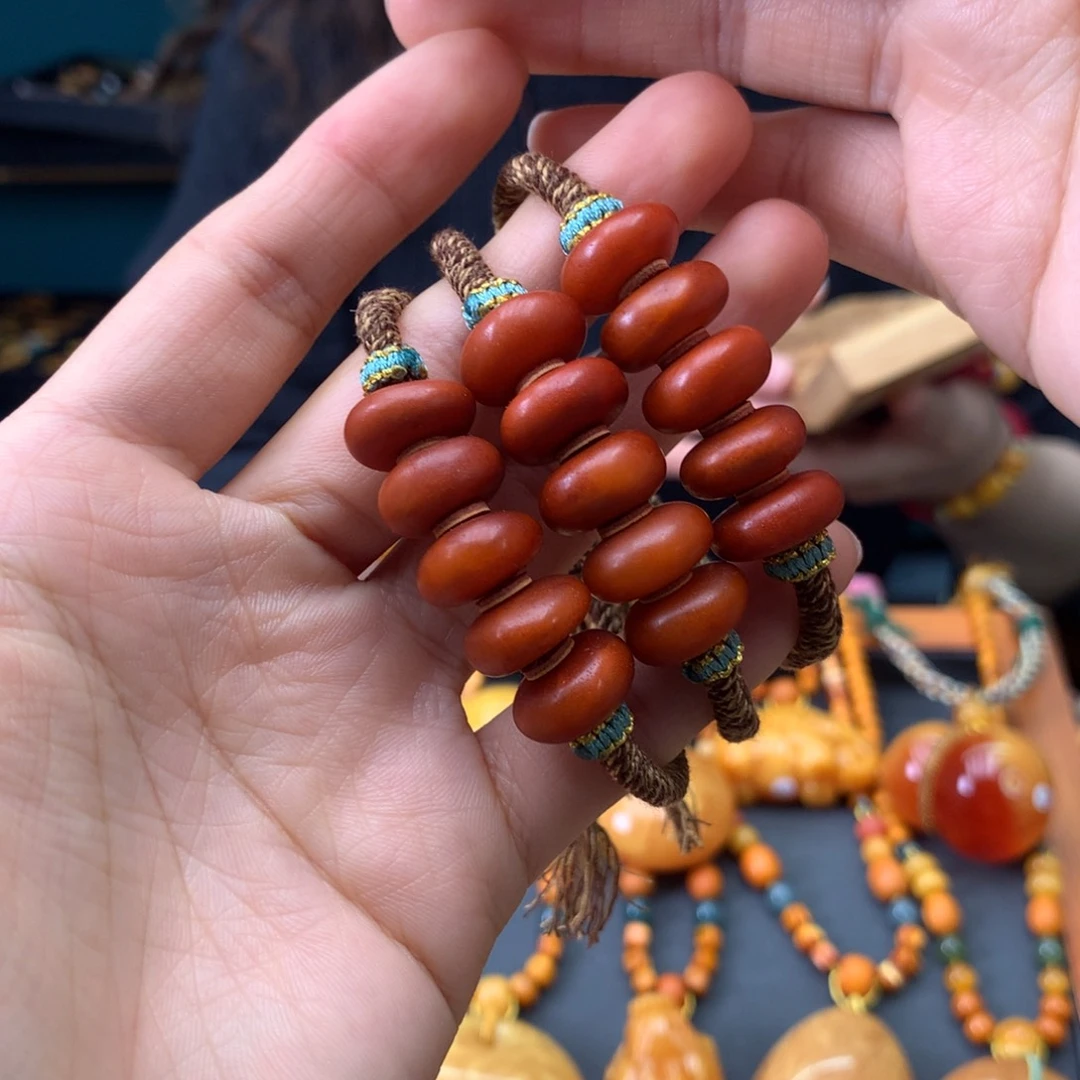 蜜蜡未镶嵌手绳多样性发一