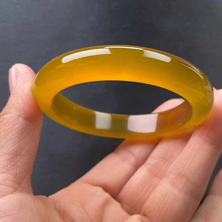 玛瑙/玉髓未镶嵌手镯54圈口