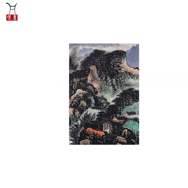 M1044山水立轴59x67/3.6平尺