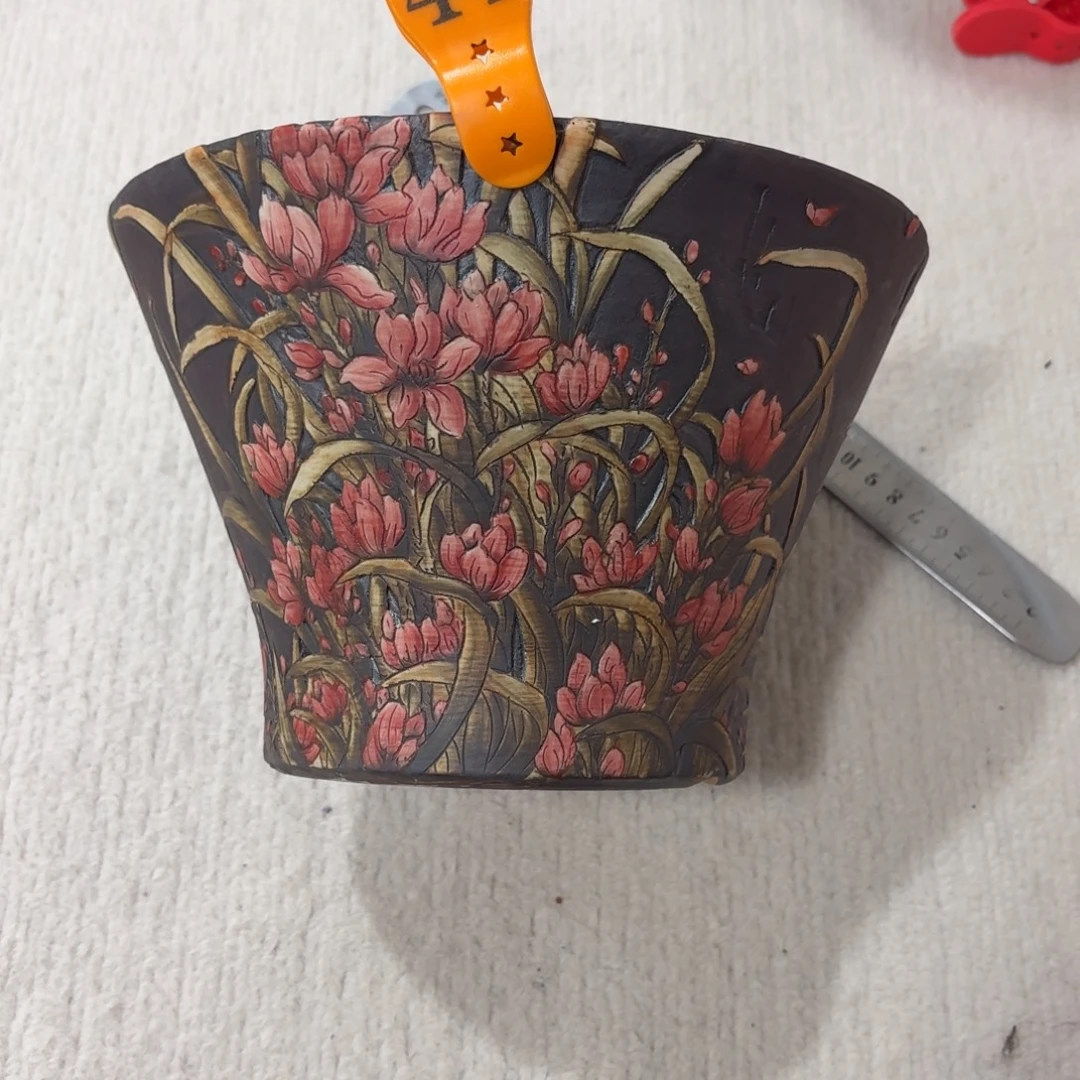 台***司紫砂花盆陶瓷多肉花盆精品