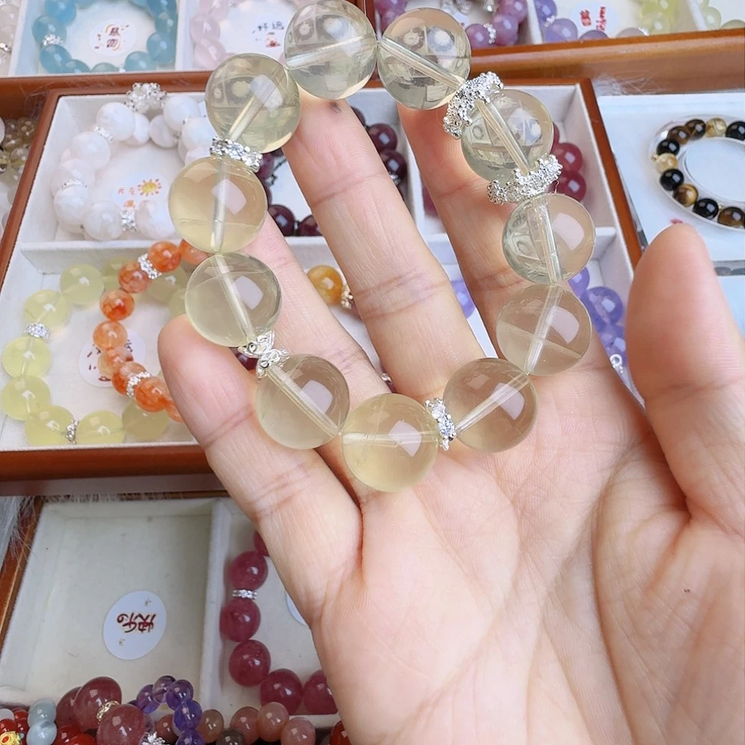 水晶手链未镶嵌黄水晶