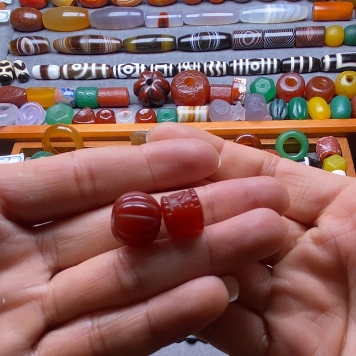 鸽***熊玛瑙/玉髓未镶嵌巴西玛瑙饰品桶珠