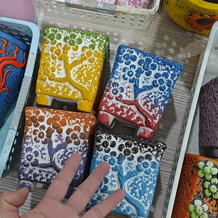 红陶吸水透气的白陶花盆凑满12发货