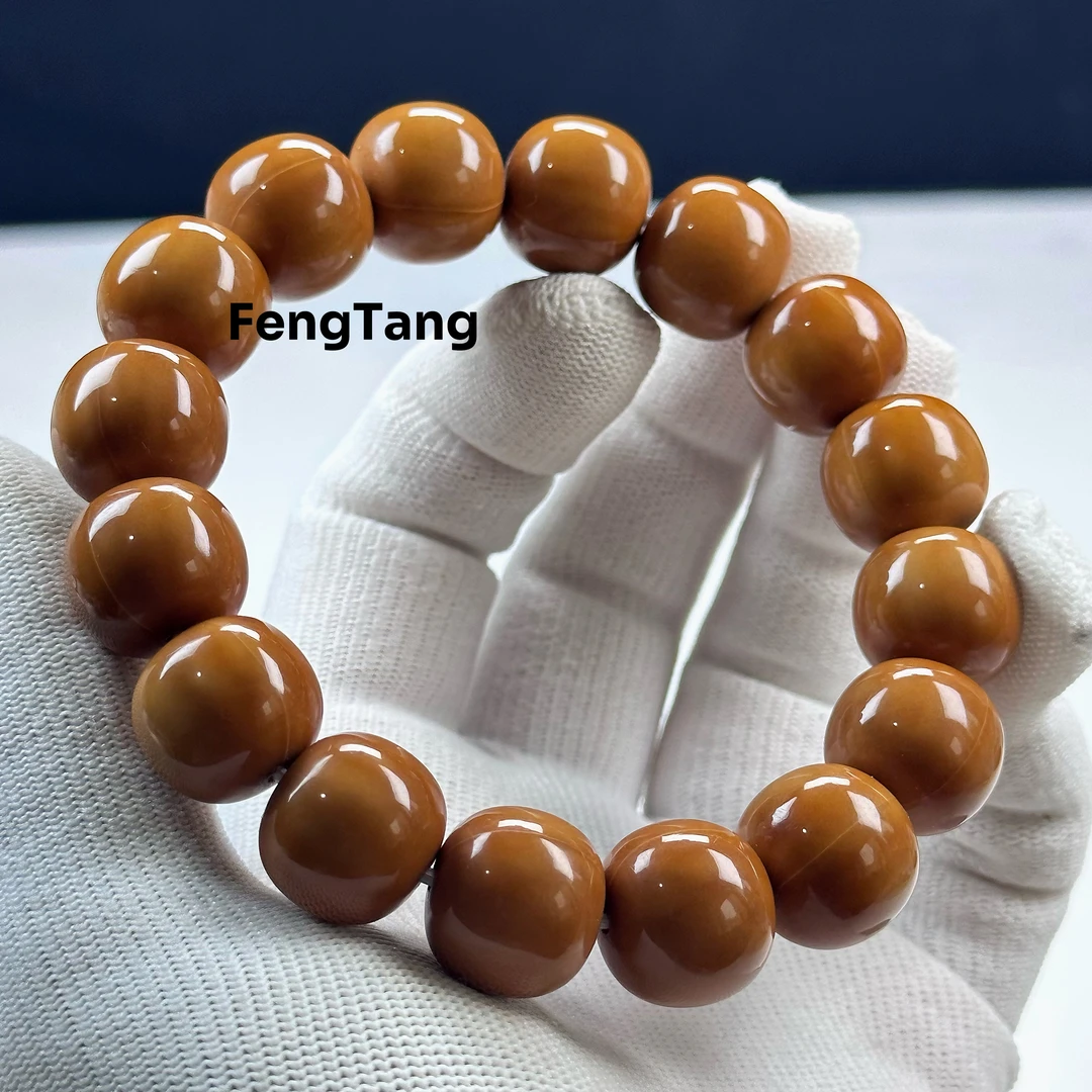 老型【手串】-全品15mm+聚宝盆料精雕猴头老型手串文玩