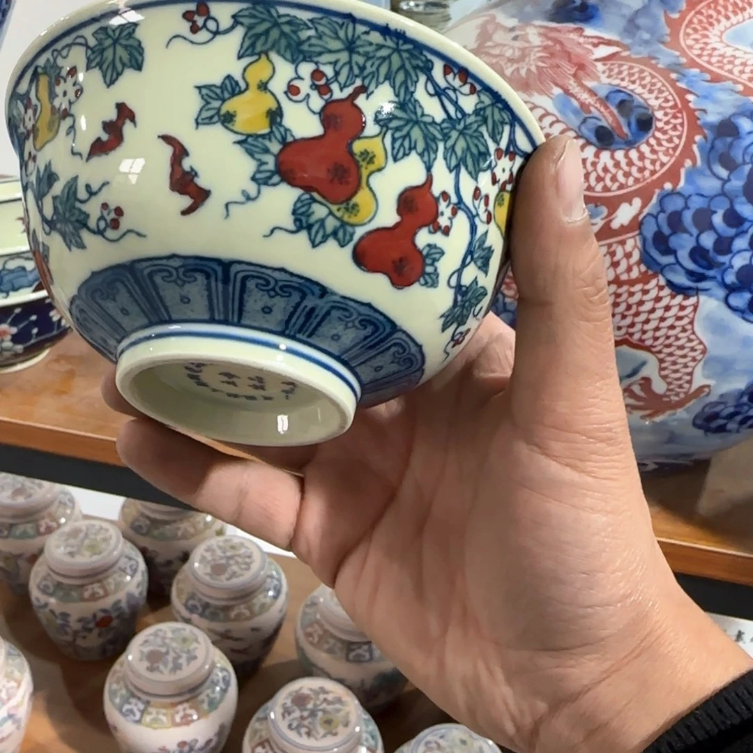 瓷片摆件手绘瓷器处理