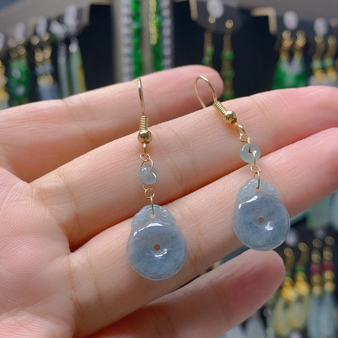 未镶嵌翡翠耳饰翡翠