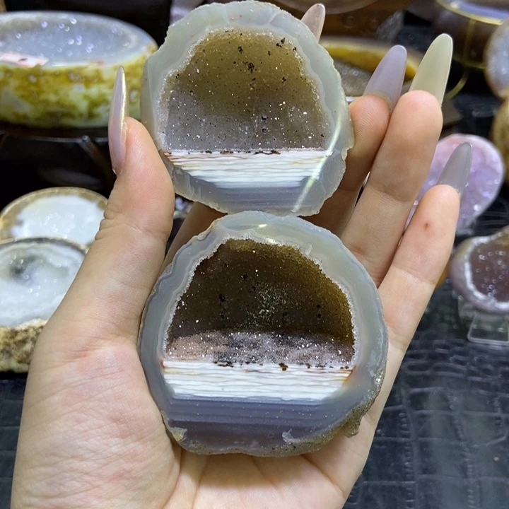 珠宝半成品未镶嵌水晶聚宝盆