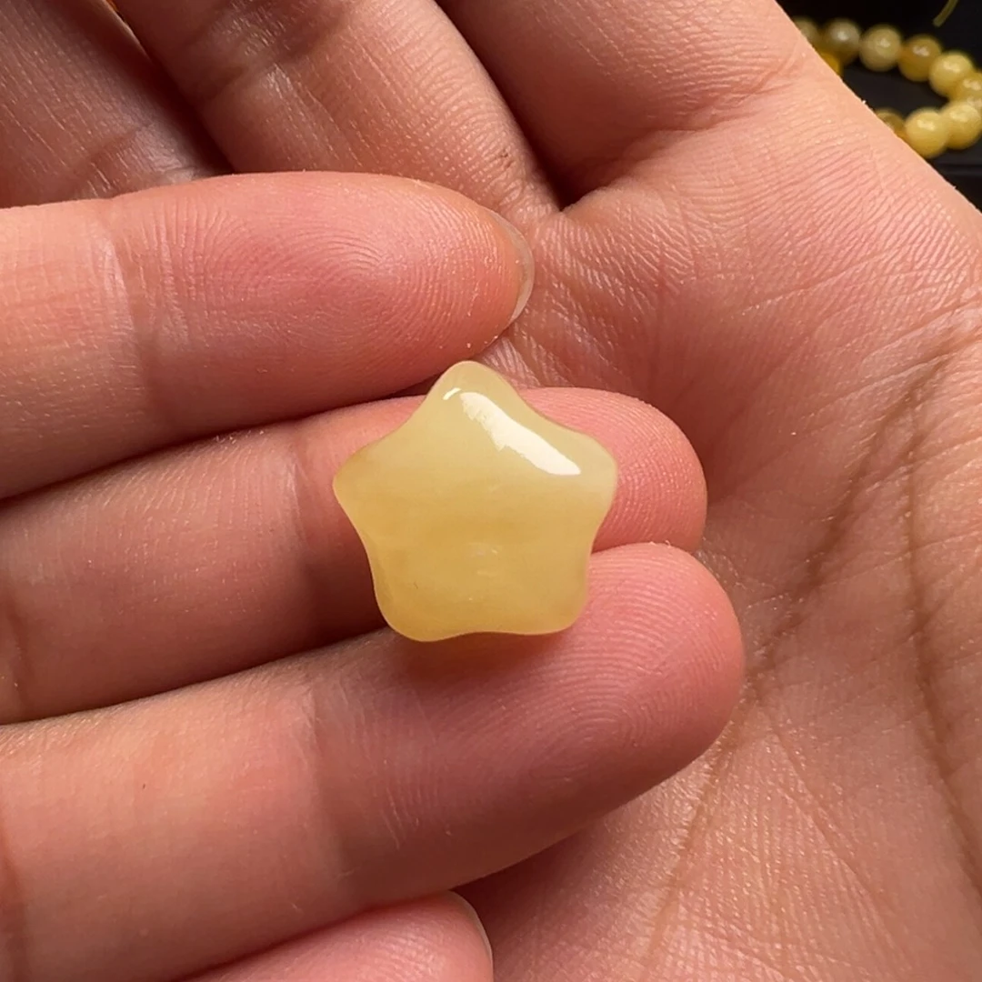 蜜蜡颈饰未镶嵌星星（打孔不退换）