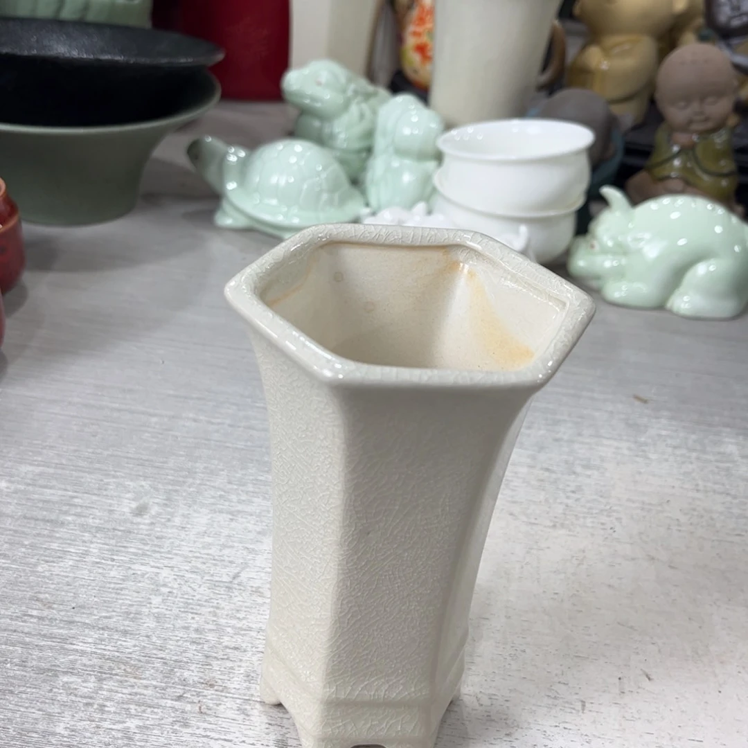 陶瓷绿植多肉微瑕花盆口径7.5--13