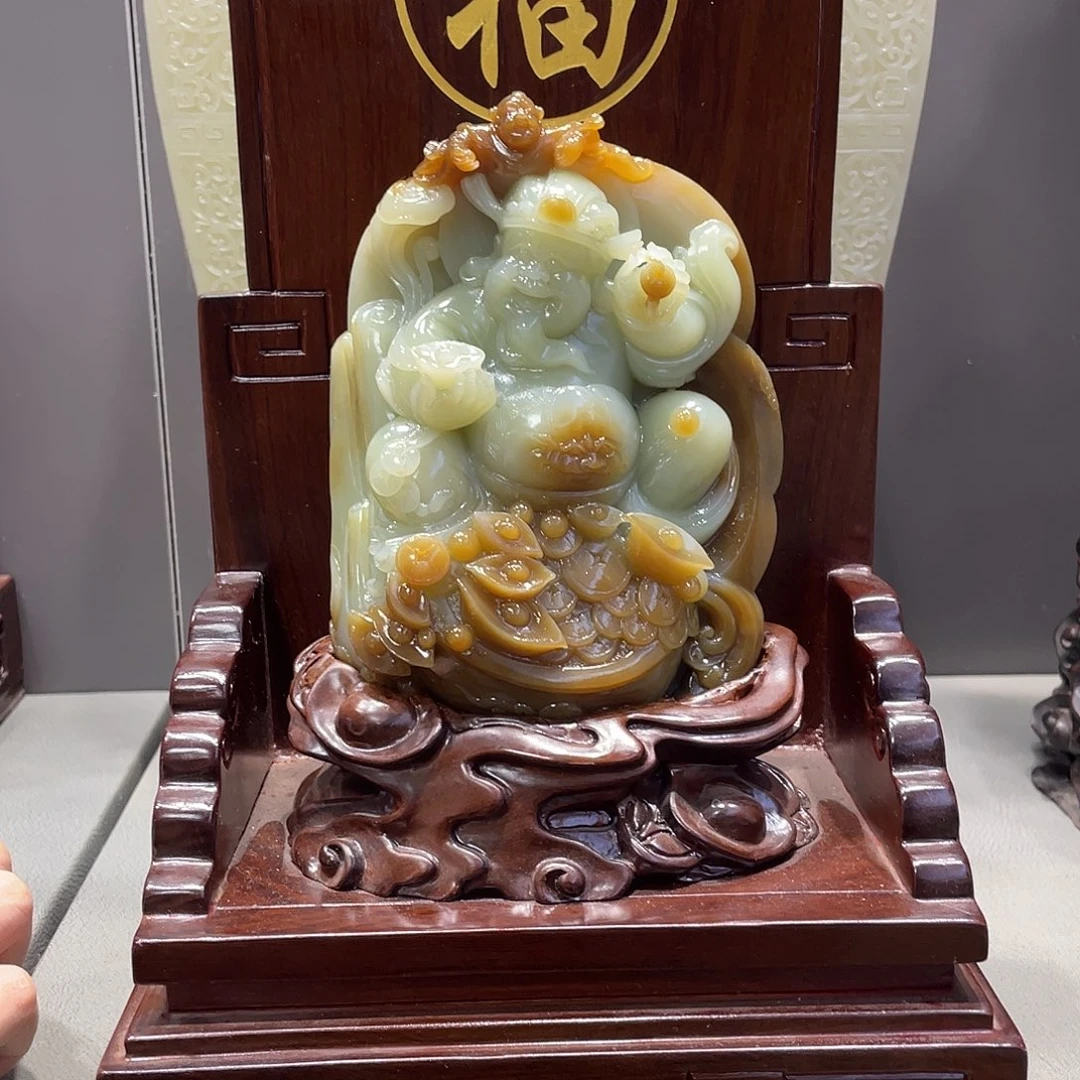 和田玉未镶嵌摆件