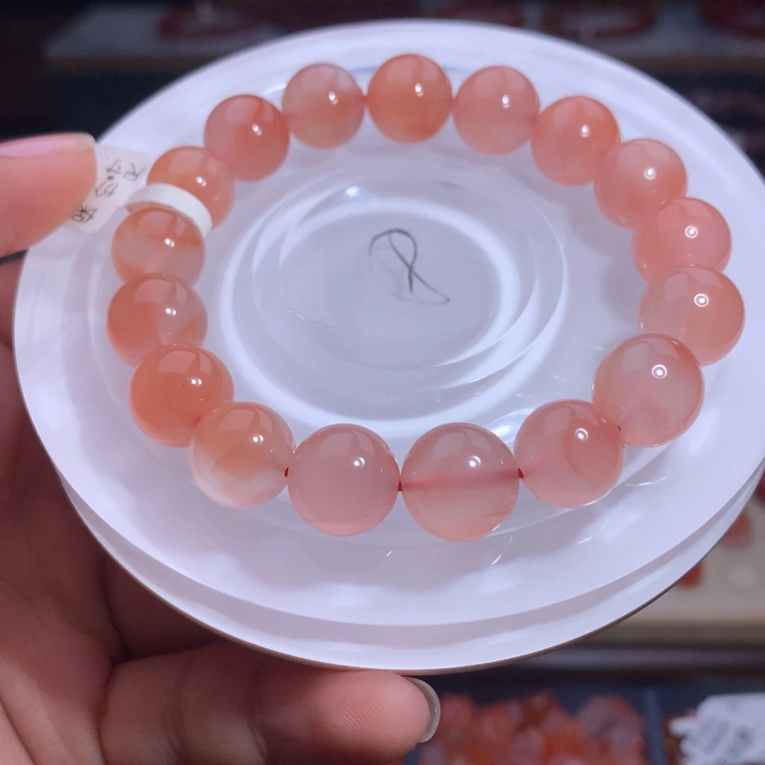 南红玛瑙未镶嵌珠宝半成品冰粉手串