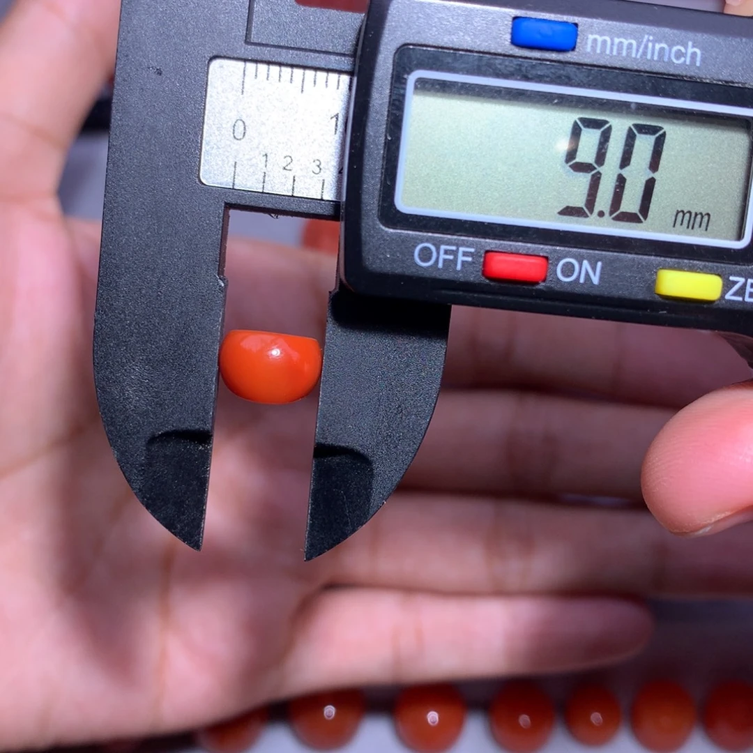 南红玛瑙未镶嵌满肉柿子斜切9微微过渡