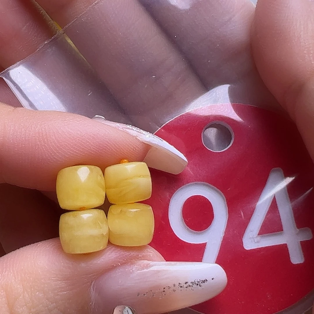 未镶嵌蜜蜡裸石麟**雨7mm直切