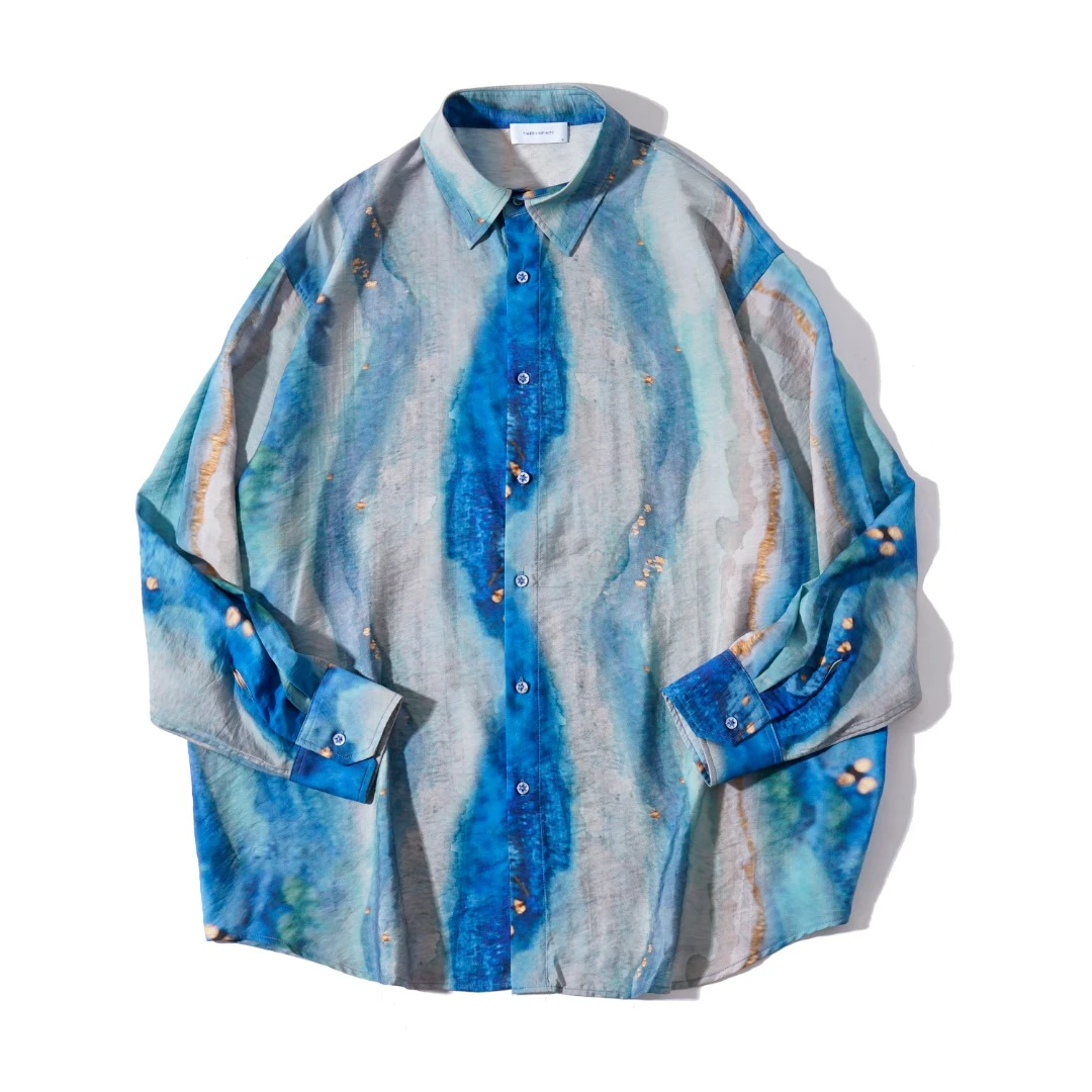 文艺时装感 复古宽松长袖衬衫  3570