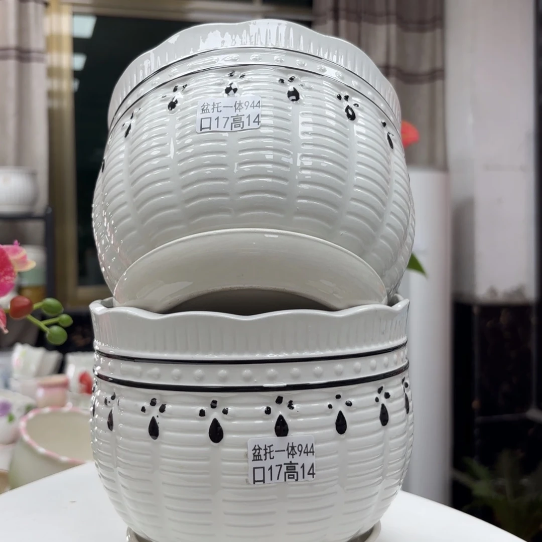 @夏西陶瓷花盆@@5944